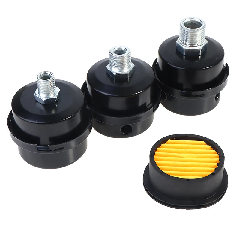 Metal Air Compressor Filter Noise Muffler – 12/16/20mm Compressor Filter Muffler Axl