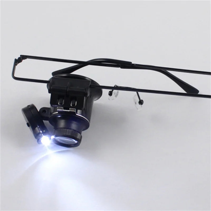 Headband 20X Magnifier Loupe with LED Light | Watch & Jewelry Headband Magnifier Loupe Axl 20X