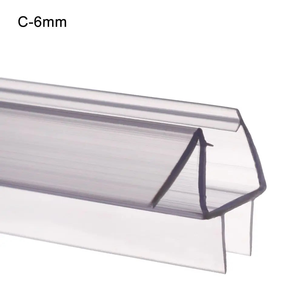 Shower Screen Door Seal Strip – PVC Water Baffle 4–12mm Door Seal Strip Axl C-6mm