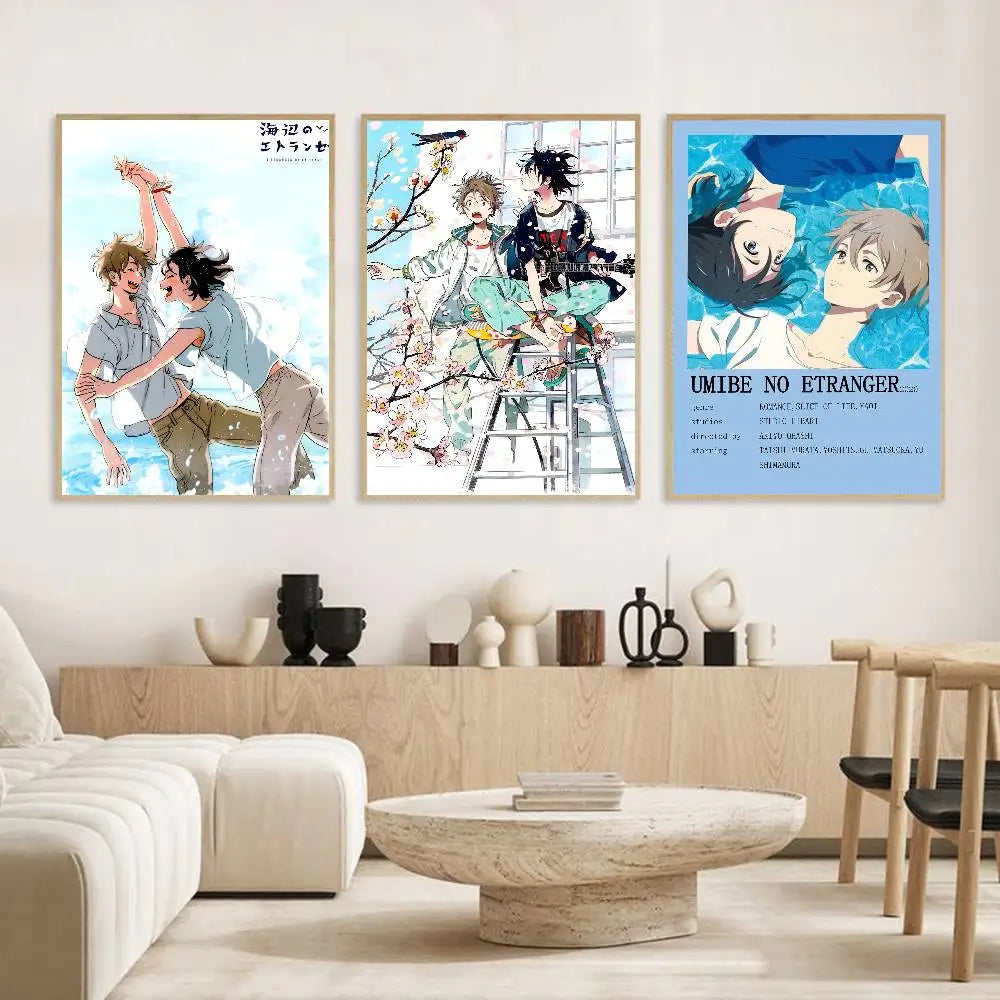 Anime Stranger by the Shore Poster – Self-Adhesive Waterproof HD Anime Wall Poster Axl