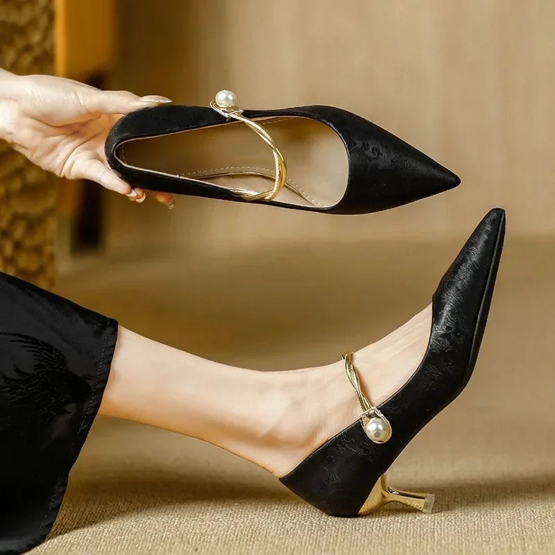 YBQJOO Women's Slip-On Stiletto Pumps – Pointed Toe Heels Stiletto Pumps Axl