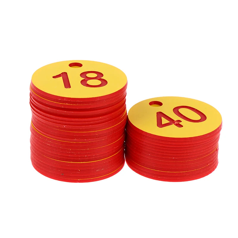Numbered Tags for Beekeeping & Livestock – 20 or 50 Pack Numbered Farm Tags Axl