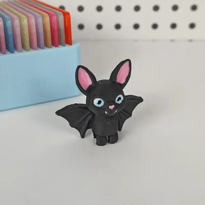 Upside-Down Bat Statue Ornament – Desk, Home & Car Decor Decorative Figurine Axl