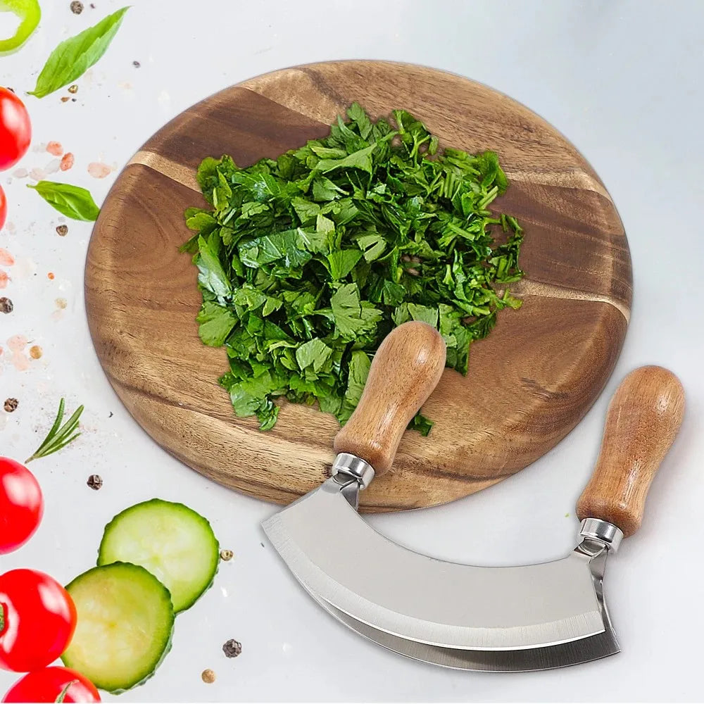 Wood Handle Double-Sided Cheese & Vegetable Cutter Kitchen Cutter Tool Axl