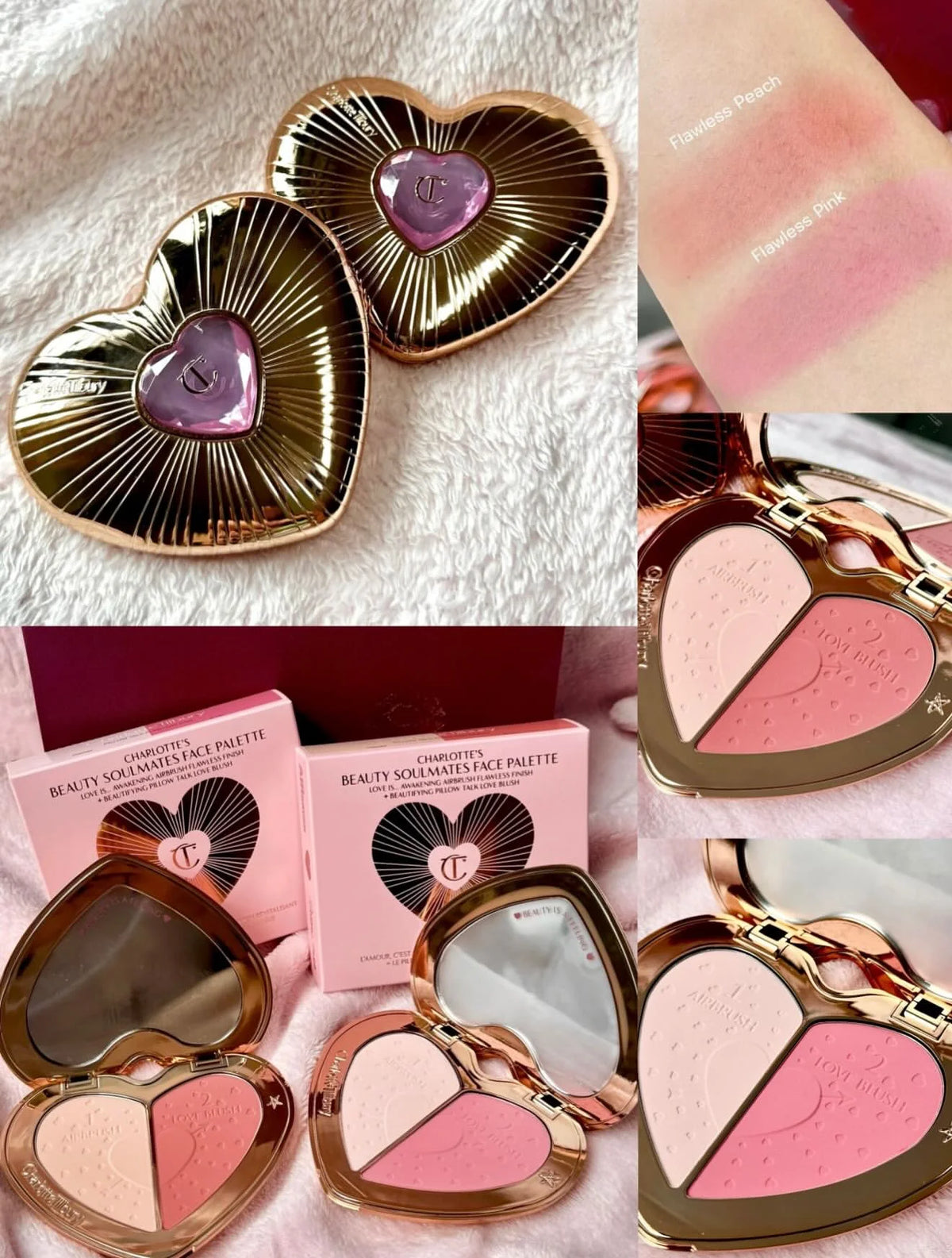 Charlotte Tilbury 2-Color Blush Powder – Brightening & Oil Control Blush Powder Axl