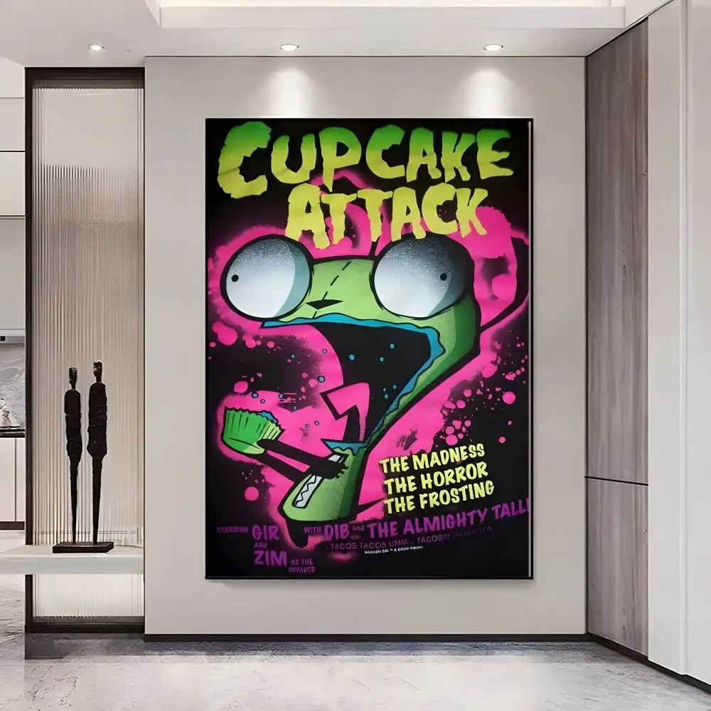 Invader Zim Poster – HD Self-Adhesive Waterproof Wall Art Décor