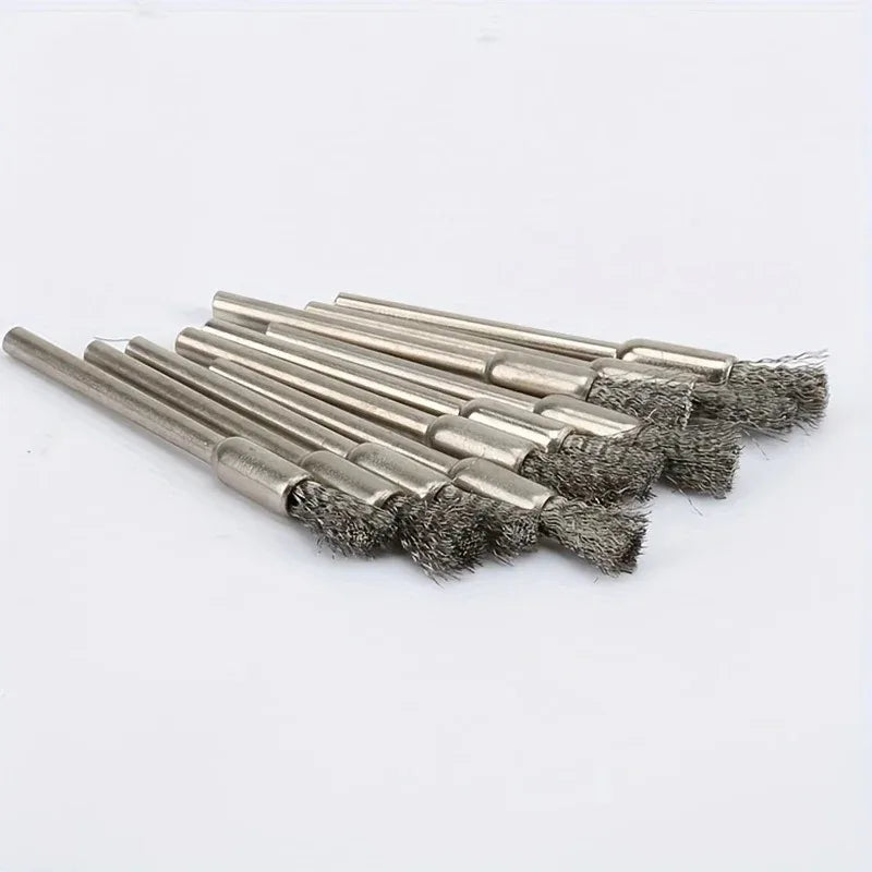 15-Pc Stainless Steel Wire Brush Set for Rotating Tools Wire Brush Set Axl