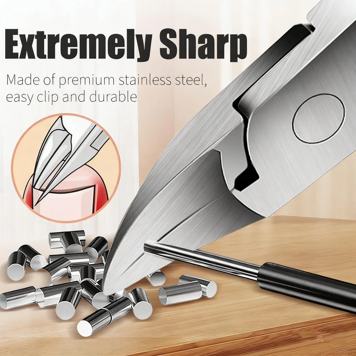 Professional Toenail Clipper – Stainless Steel Thick Nail Trimmer Nail Clipper Axl