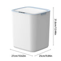 ONEKA 22L Touchless Sensor Trash Can – Auto Open Induction Bin Sensor Trash Can Axl White 22L