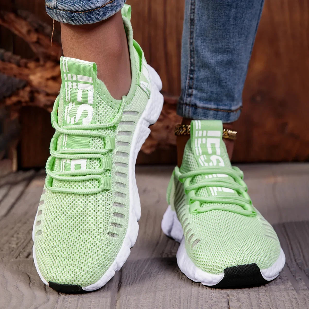 AZGB Pink Mesh Sneakers – Lightweight Women's Sports Shoes Athletic Sneakers Axl