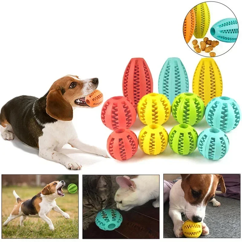 Silicone Dog Chew Ball – Interactive Puppy Teething Toy Dog Chew Toy Axl