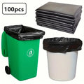 Heavy-Duty Garbage Bags 50-Pack | 8L Flat Top Bin Liners Plastic Bin Liners Axl Black