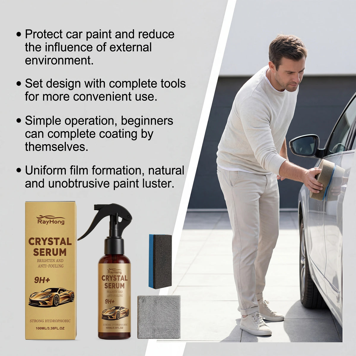 Car Ceramic Nano Coating 9H Hydrophobic Paint Protection 100ml Car Ceramic Coating Axl