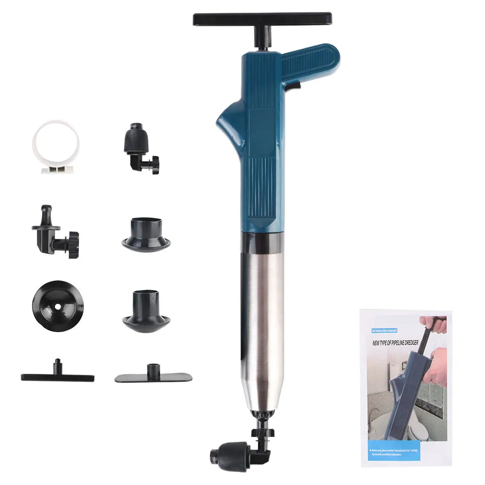 High-Pressure Air Drain Blaster – Toilet & Pipe Clog Remover Air Drain Blaster Axl D Green