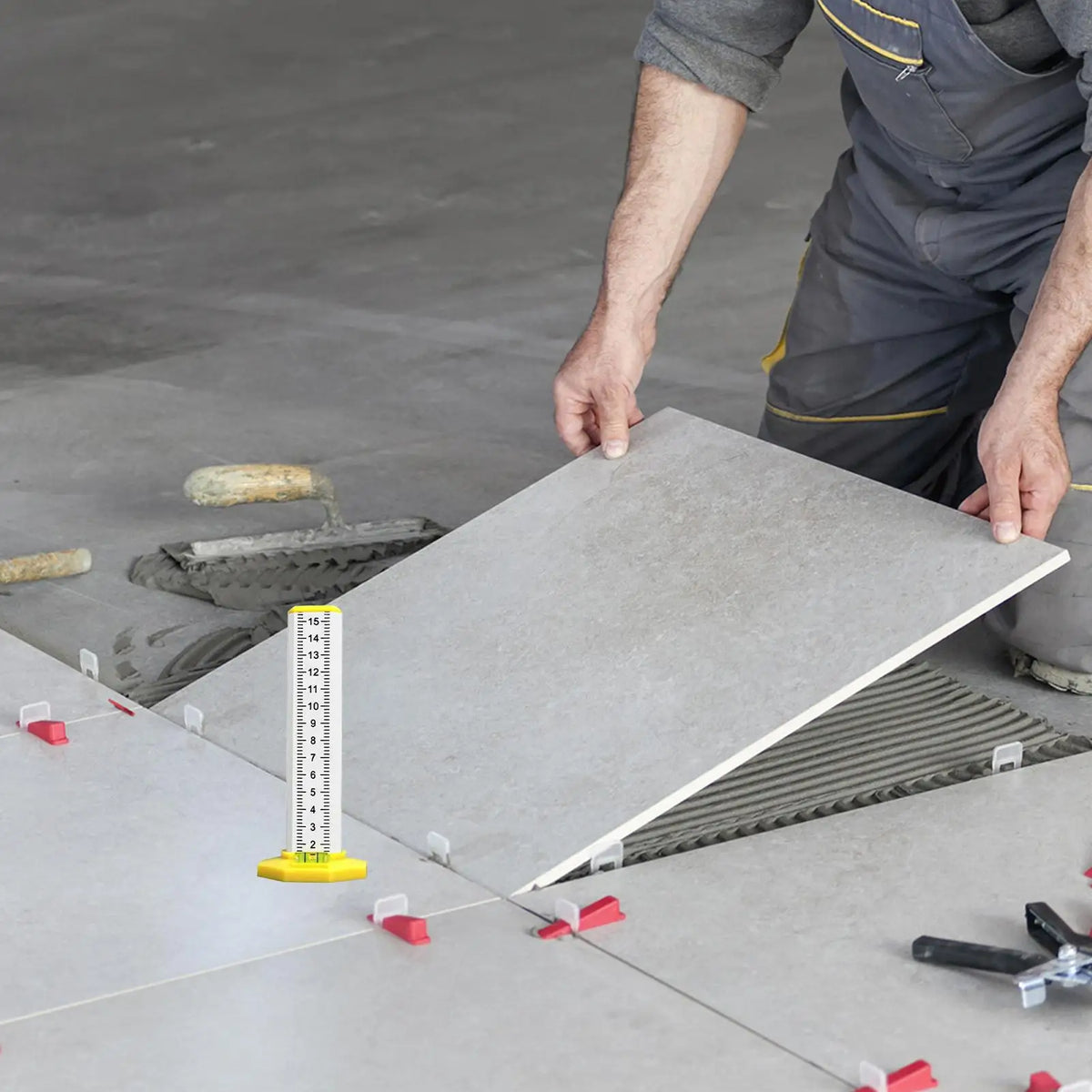 Ceiling Leveling Tool – Magnetic Height Measuring Gauge Leveling Measuring Tool Axl