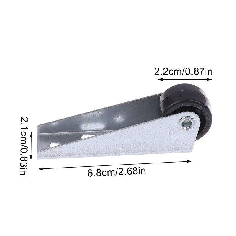 Stainless Steel Silent Furniture Roller Pulley Side Mount Furniture Roller Pulley Axl onesize