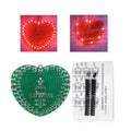 32 LED Heart-Shaped DIY Electronic Kit – SMD Flashing Light DIY Electronic Kit Axl Default Title