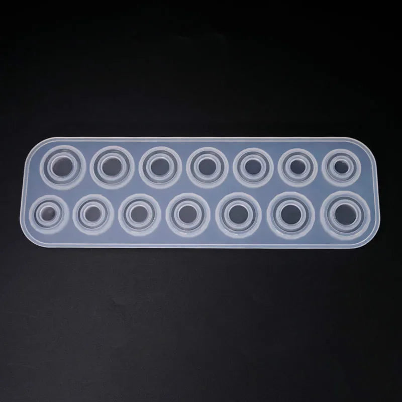 14-Hole Ring Silicone Mold – DIY Epoxy Resin Jewelry Making Jewelry Silicone Mold Axl