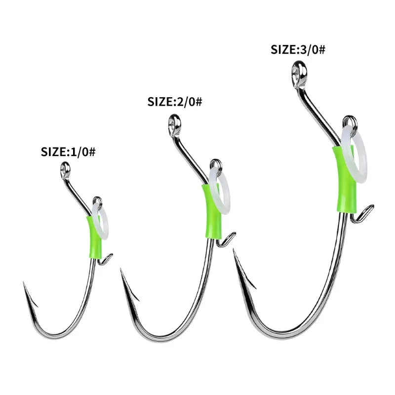 10-Pack Saltwater Live Shrimp Fishing Hooks – Luminous Spring Fishing Hooks Axl