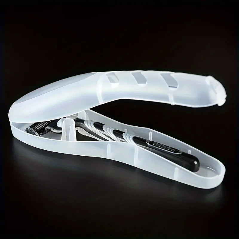Razor Travel Case – Transparent Dustproof Organizer Box Razor Storage Case Axl