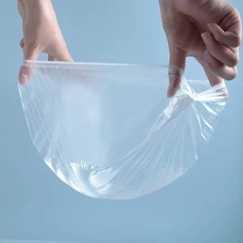100-Pack Disposable Shower Caps – Waterproof Elastic Plastic Disposable Shower Cap Axl