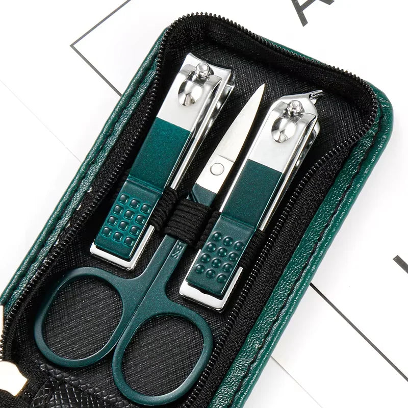 6-Piece Stainless Steel Manicure Set – Nail Scissors & Clippers Manicure Tool Set Axl