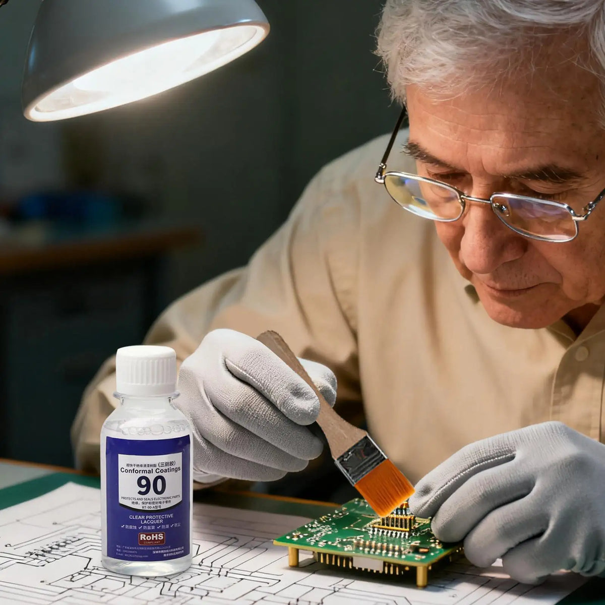 PCB Conformal Coating 100ml – Clear Waterproof Circuit Sealant PCB Conformal Coating Axl