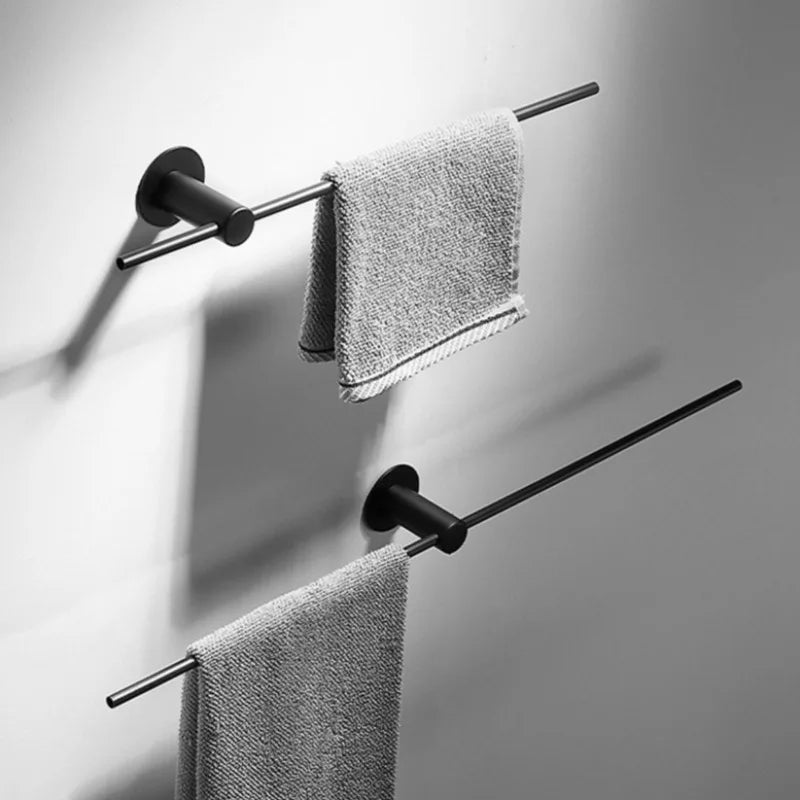 No-Drill Stainless Steel Towel Bar – Bathroom Wall Rack Bathroom Towel Bar Axl