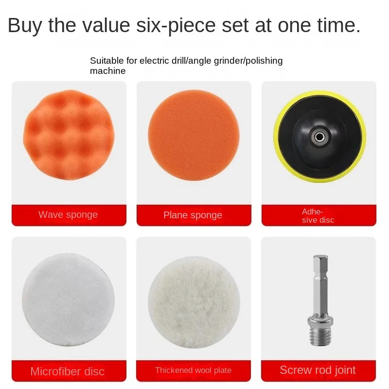 11-Pc Car Polishing Sponge Pad Set | Electric Drill Waxing Kit Car Polishing Pad Set Axl