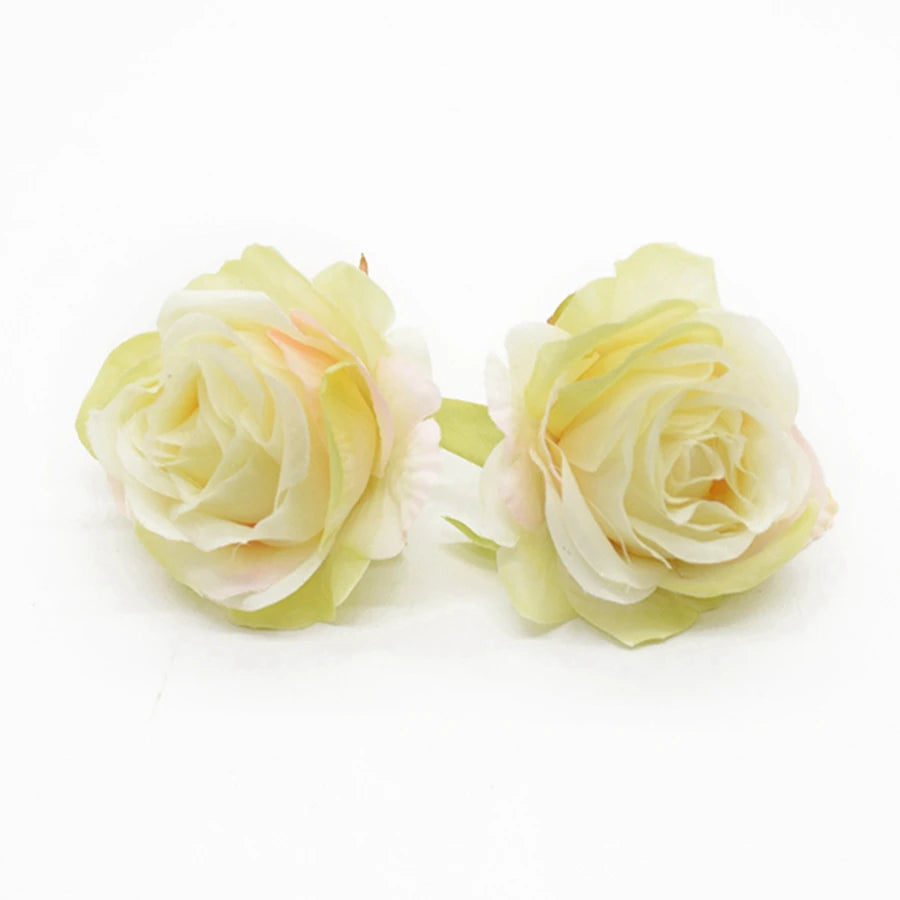 Silk Rose Flower Heads 10 Pcs – Wedding, Wreath & DIY Crafts Artificial Silk Flowers Axl Color 9 10 Pieces