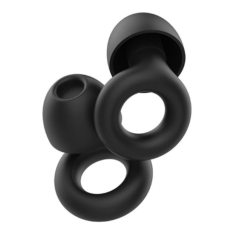 Reusable Silicone Ear Plugs – Noise Reduction for Sleep & Swim Silicone Ear Plugs Axl black