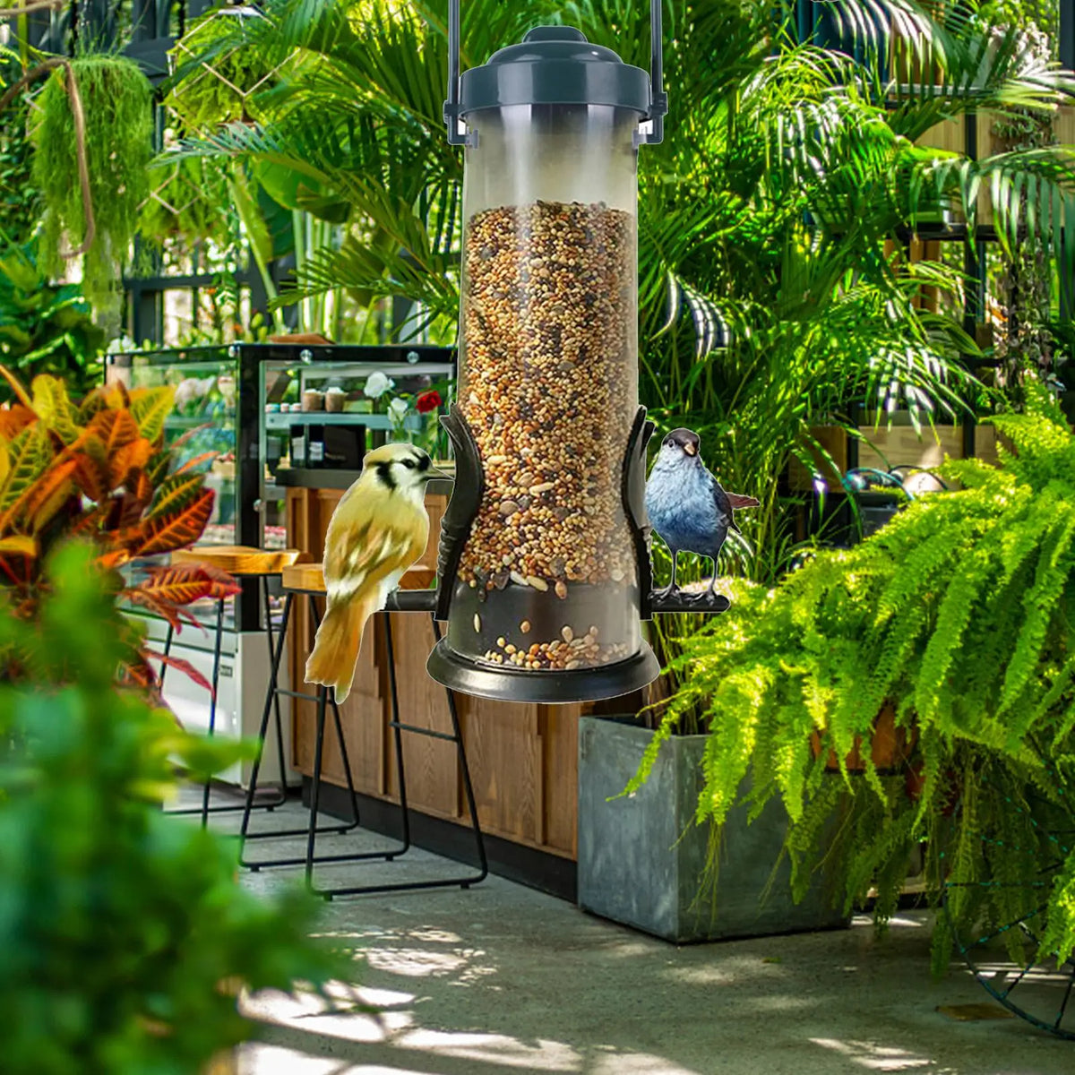 Outdoor Hummingbird & Wild Bird Feeder Tube | Balcony Garden Wild Bird Feeder Axl