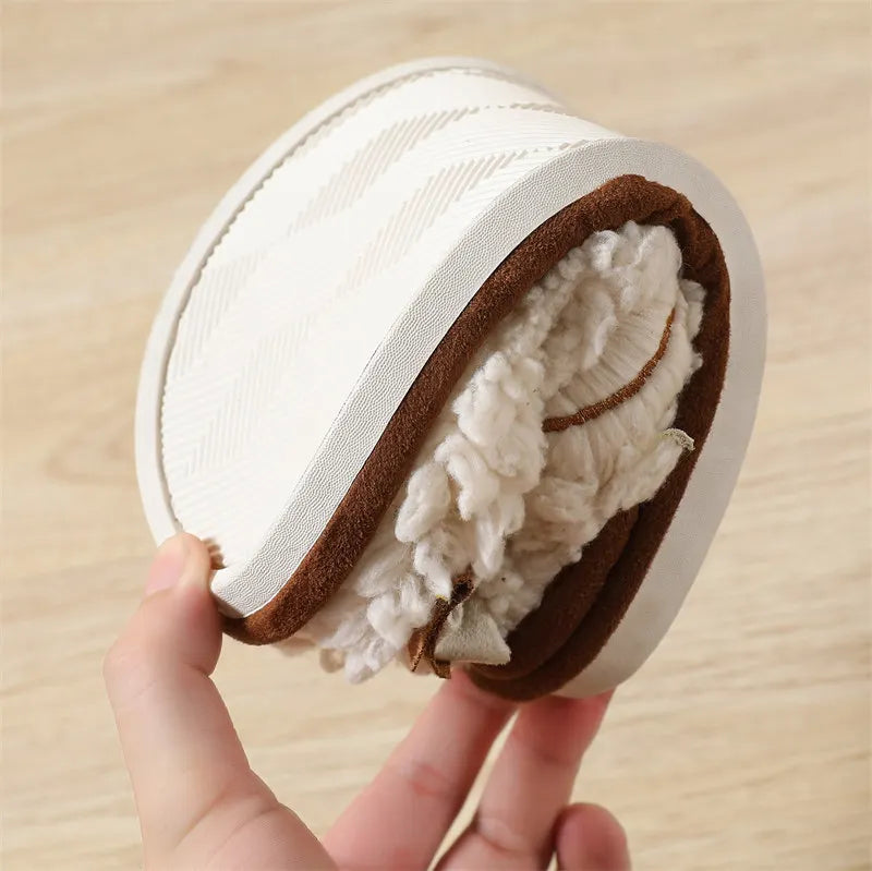 Women's Winter Plush Fur Slippers – Cute Bow Non-Slip Indoor Women's Indoor Slippers Axl