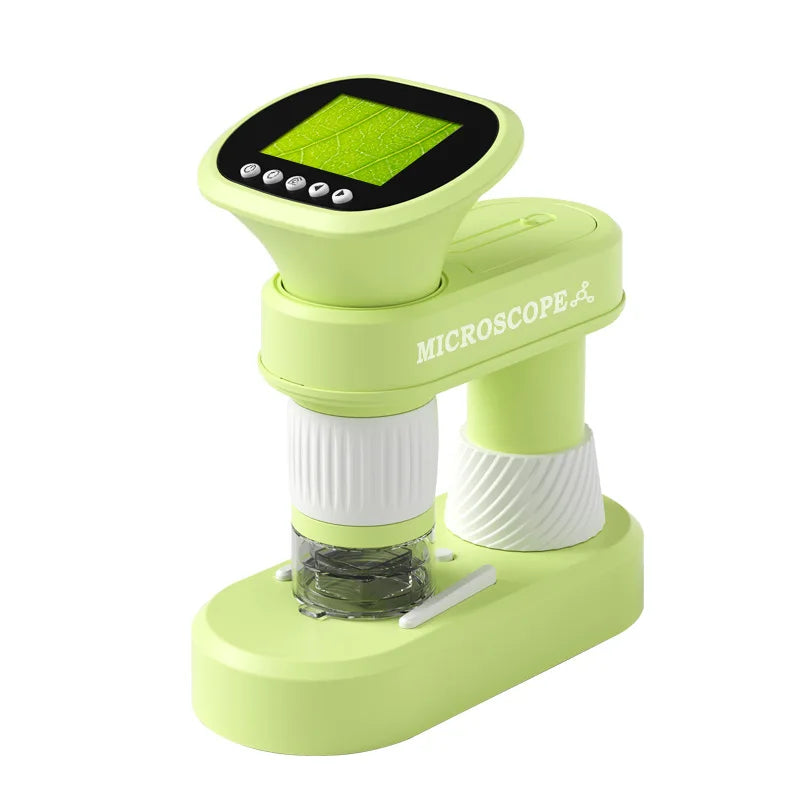 Portable Handheld HD Kids Microscope 500x | Science Kit Kids Science Microscope Axl green