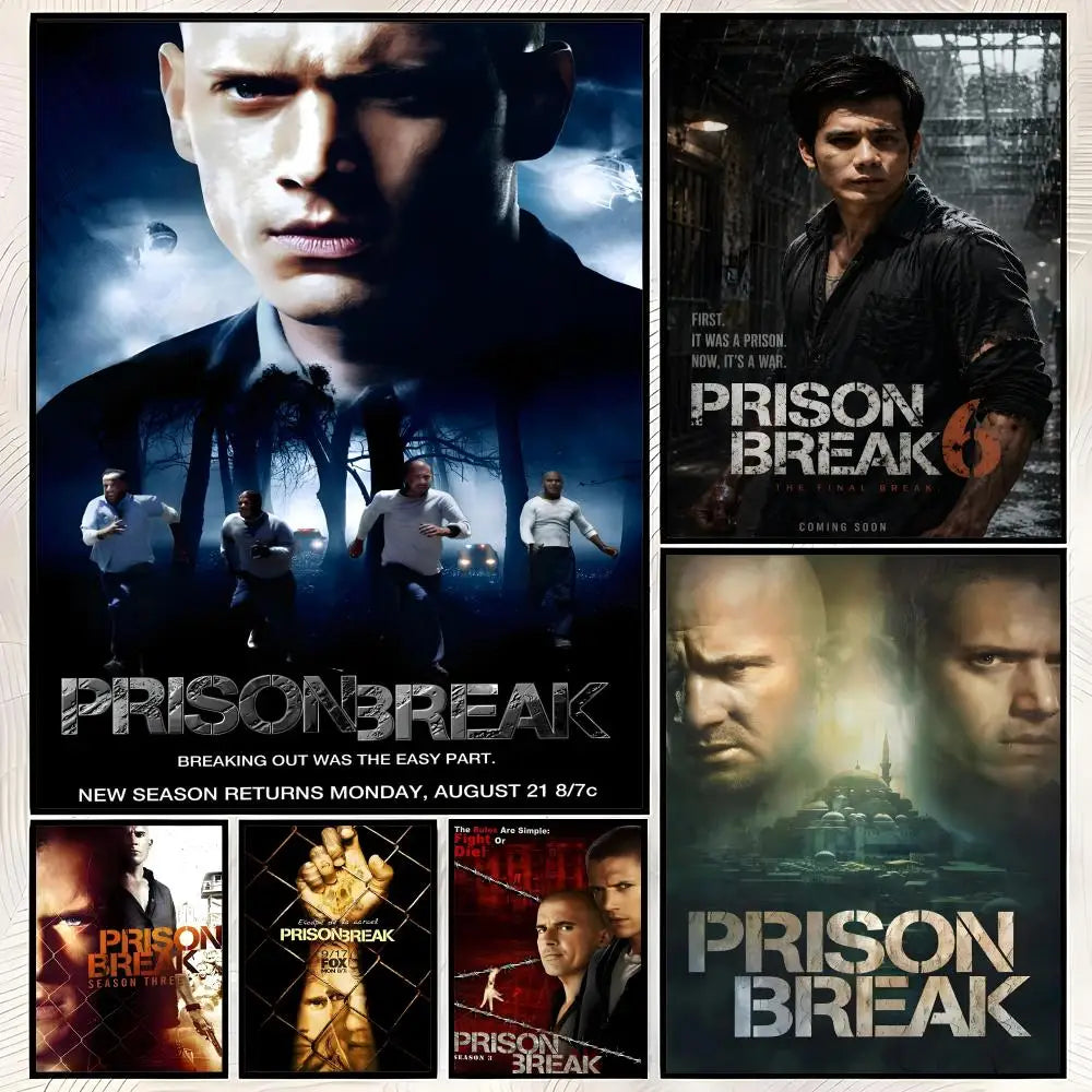 Prison Break HD Self-Stick PVC Wall Poster | Waterproof Decor Wall Art Poster Axl