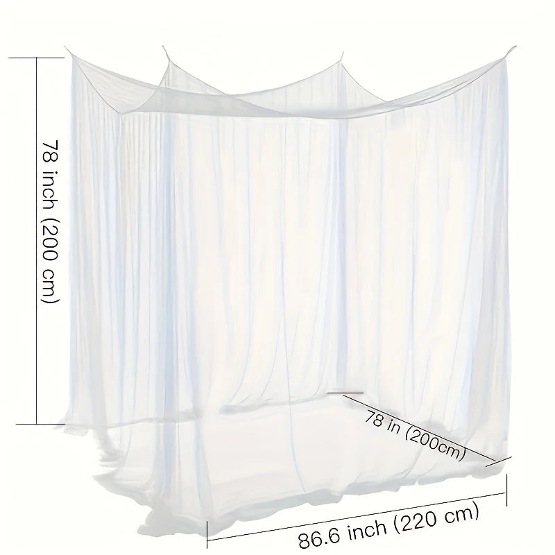 Extra Large Mosquito Net Canopy – Bed, Garden & Camping Mosquito Net Canopy Axl White