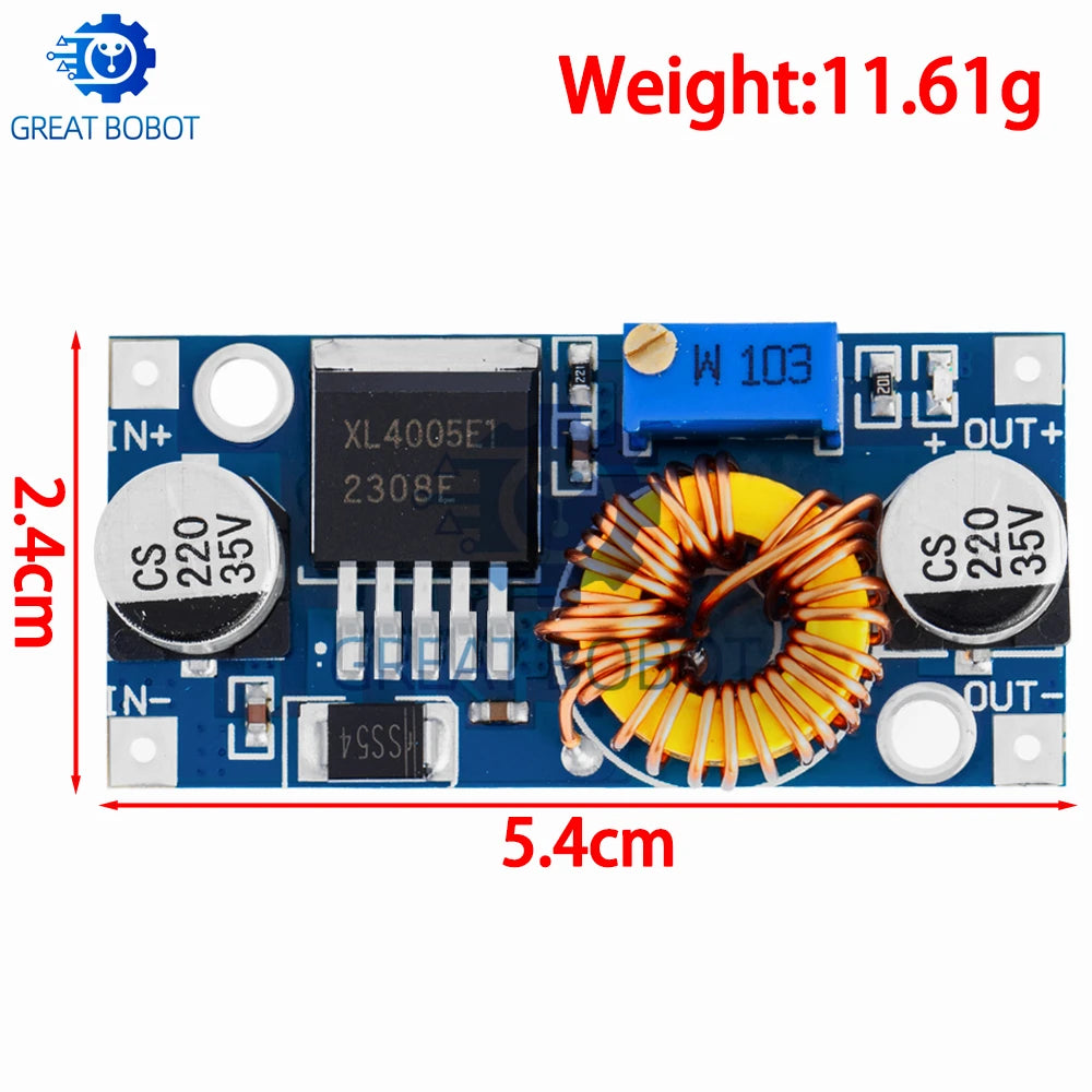 XL4005 DC-DC Step-Down 5A Adjustable Power Supply Module Voltage Regulator Module Axl