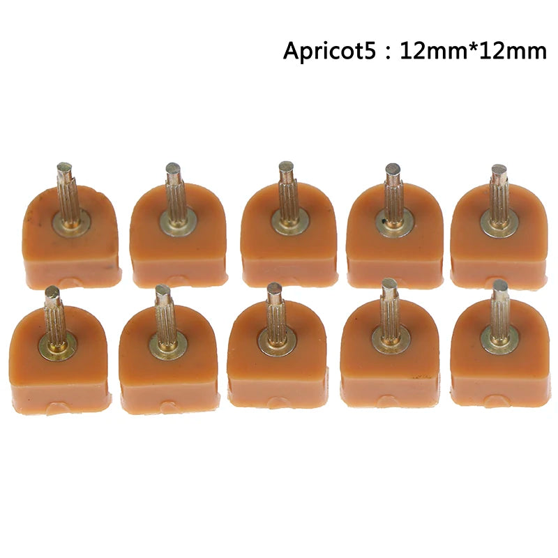 10 Pcs High Heel Shoe Repair Tips – TPU Replacement Lift Taps Heel Repair Tips Axl 12mmx12mm Apricot