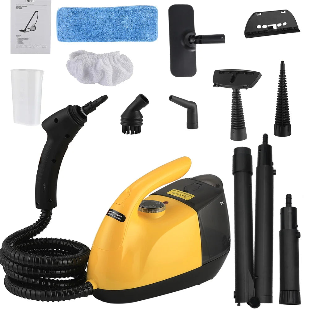 BALASHOV 1800W Handheld Steam Cleaner – Floor, Kitchen & Car Handheld Steam Cleaner Axl YELLOW 220 V EU