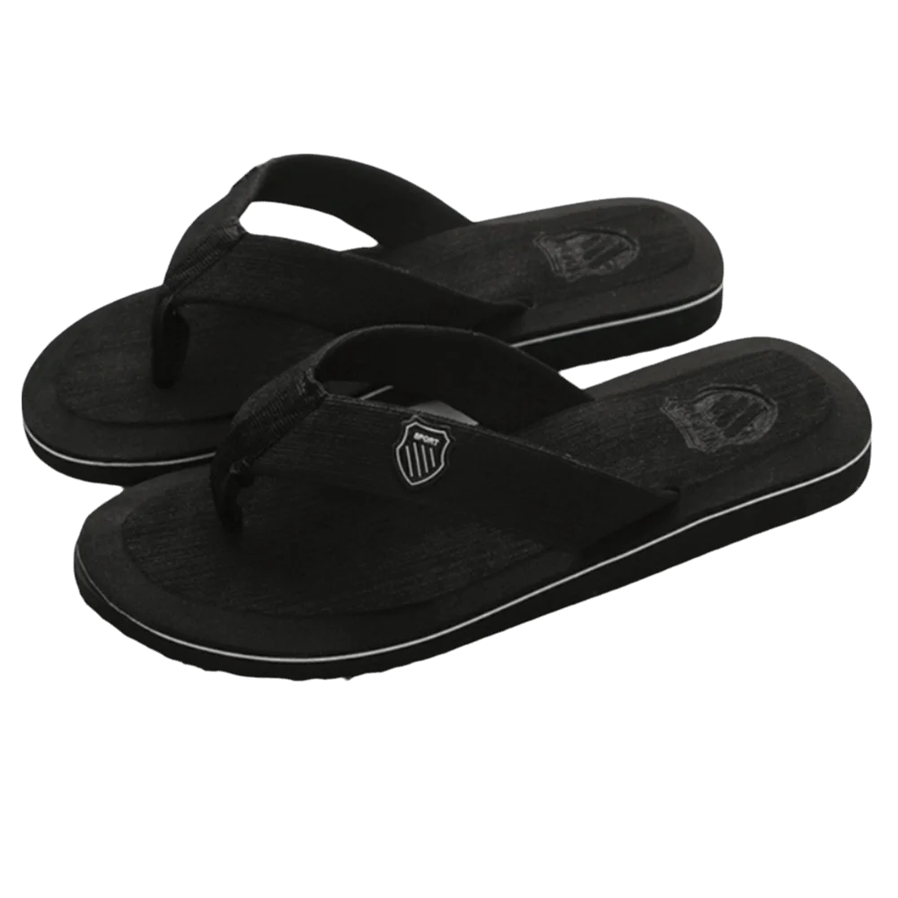 Men's EVA Flip Flops – Soft Sole Beach Sandals & Slippers Men's Flip Flops Axl Black 41