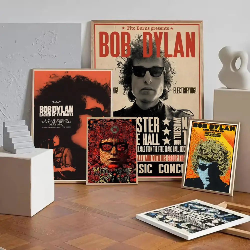 Bob Dylan Poster Removable Wall Sticker – HD Art Decal Wall Art Decal Axl