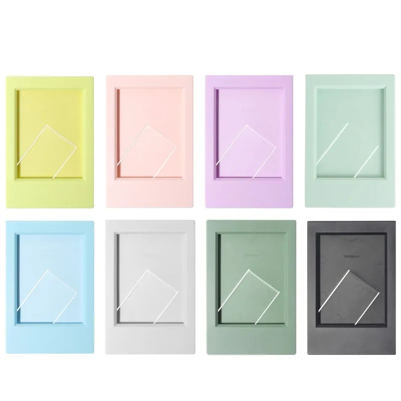 8-Piece Mini 3" Polaroid Photo Frame Set – 8 Colors Table Décor Mini Photo Frame Set Axl 8PCS