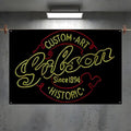 Gibson Band Flag – Indoor & Outdoor Wall Art Banner Decorative Wall Flag Axl White1 100x150cm
