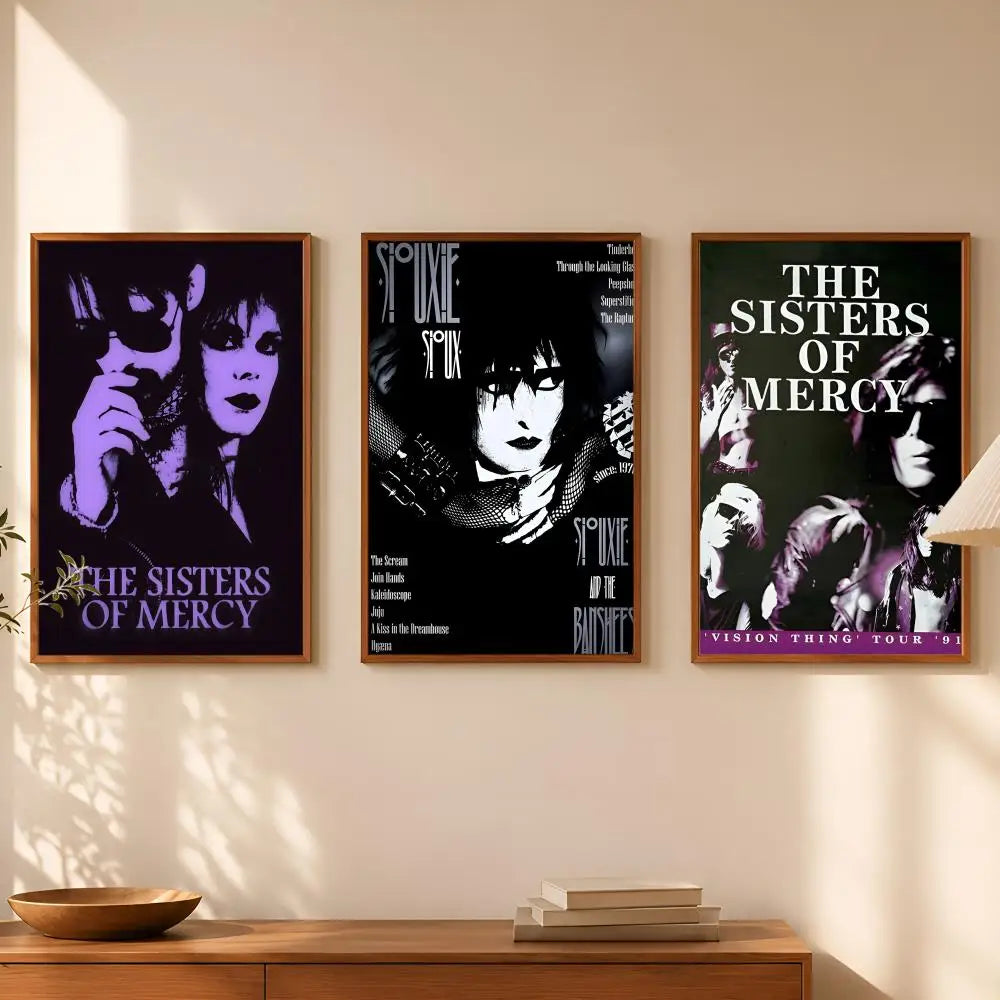 Sisters of Mercy Poster – Self-Stick HD Waterproof Wall Art Wall Art Poster Axl