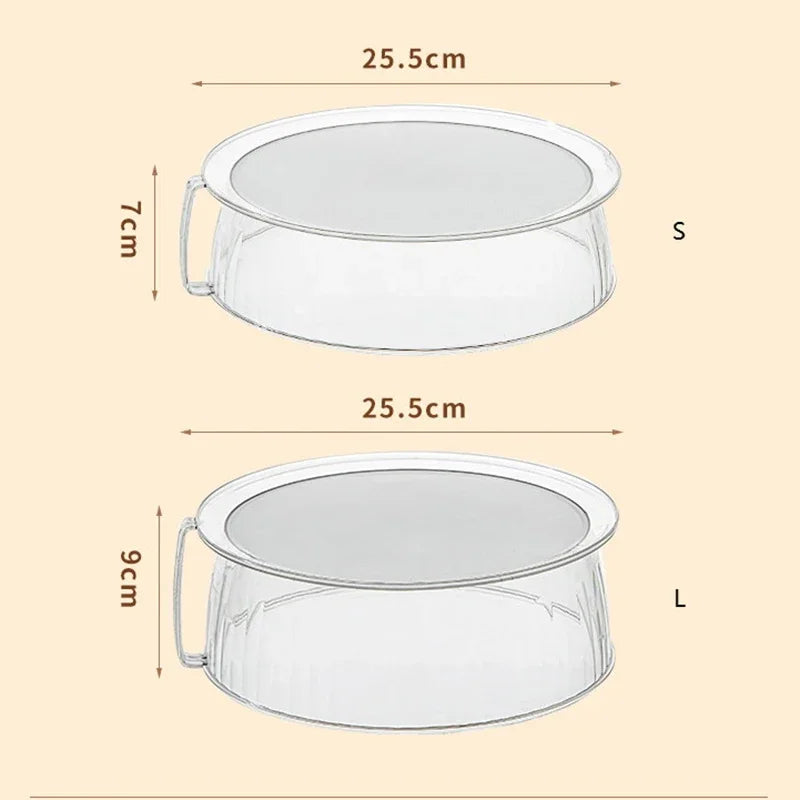 10-Inch Clear Microwave Food Cover Lid with Handle | Splash Guard Microwave Food Cover Axl