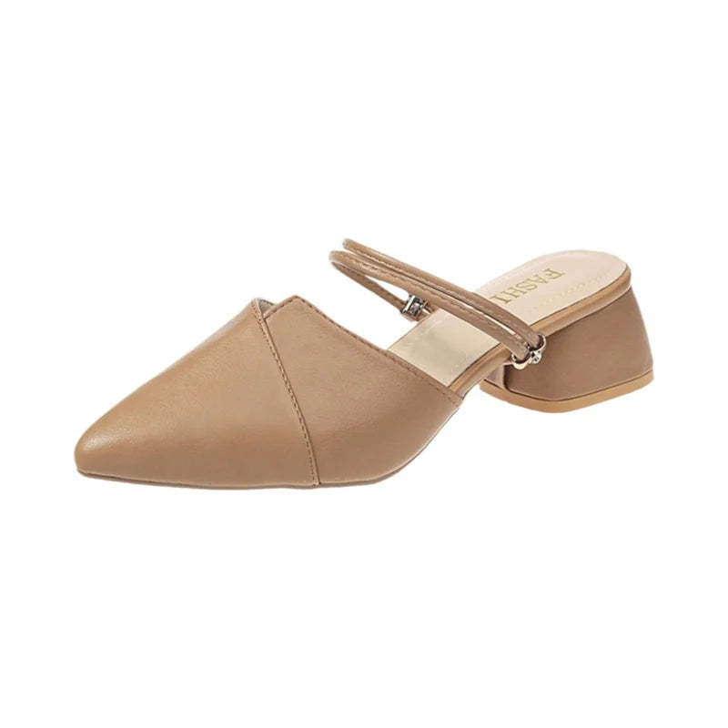 Women's Wedge Heel Pointed Toe Slip-On Sandals | Summer Wedge Sandals Axl