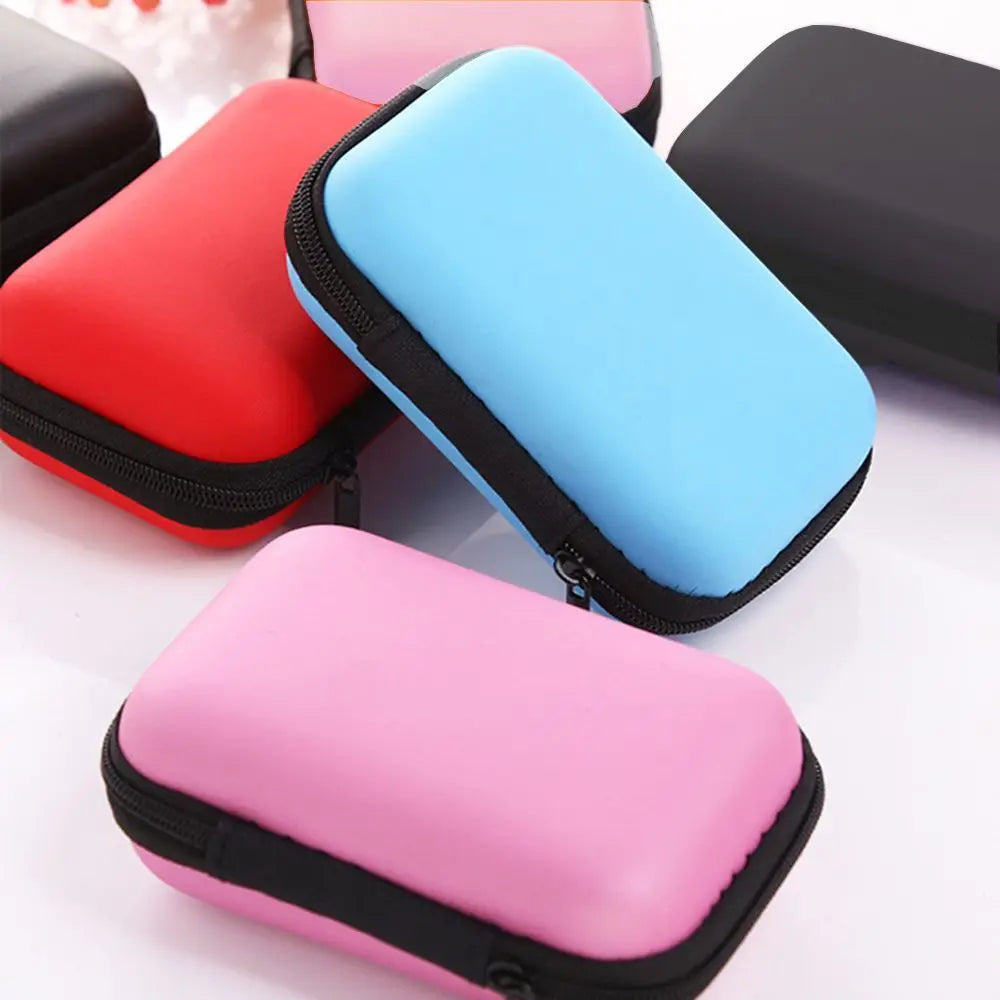 Portable EVA Hard Case – Earbuds, USB & Card Organizer Electronics Carry Case Axl
