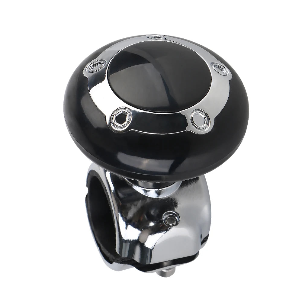 Universal Steering Wheel Spinner Knob – ABS & Aluminum Steering Wheel Knob Axl black