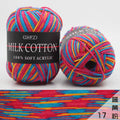 Mixed Colour Cotton Knitting Yarn 50g – Soft Crochet Wool Knitting Yarn Axl multicolor
