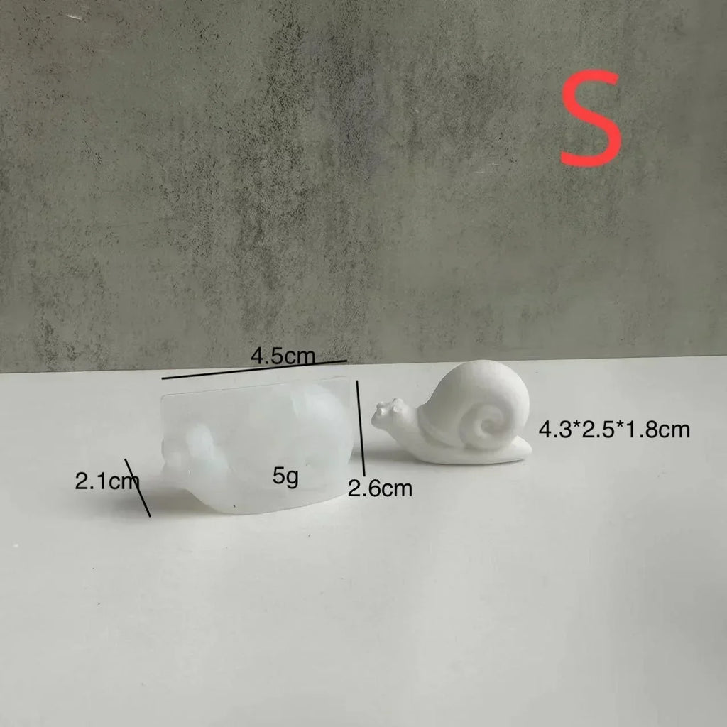 Snail Silicone Mold – DIY Epoxy Resin & Plaster Casting Mold Silicone Casting Mold Axl S